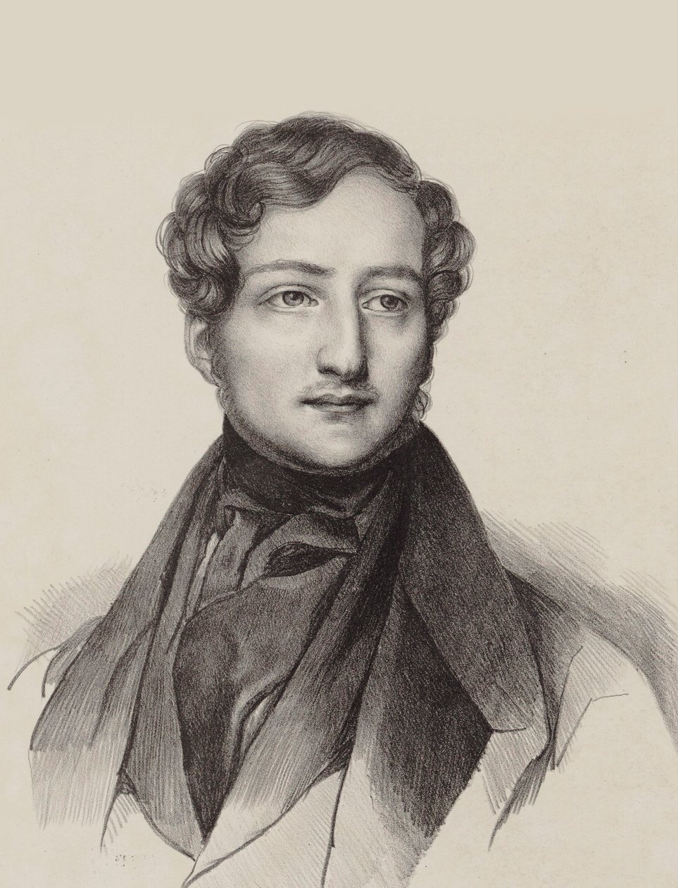 Portret van de pianist en componist Sigismund Thalberg 1812-1871 door Unbekannt