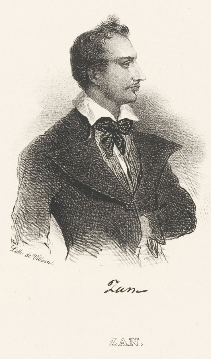 Portret van de dichter Tomasz Zan 1796-1855, na 1824 door Unbekannt