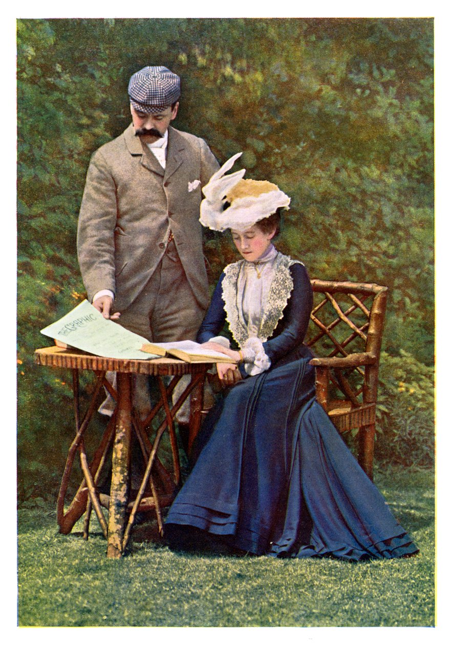 Portret in drie kleuren, 1901 door Unbekannt