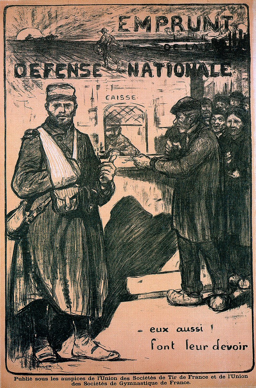 Poster ter ere van de oorlogsinspanningen, Frans, Eerste Wereldoorlog, 1914-1918 door Unbekannt