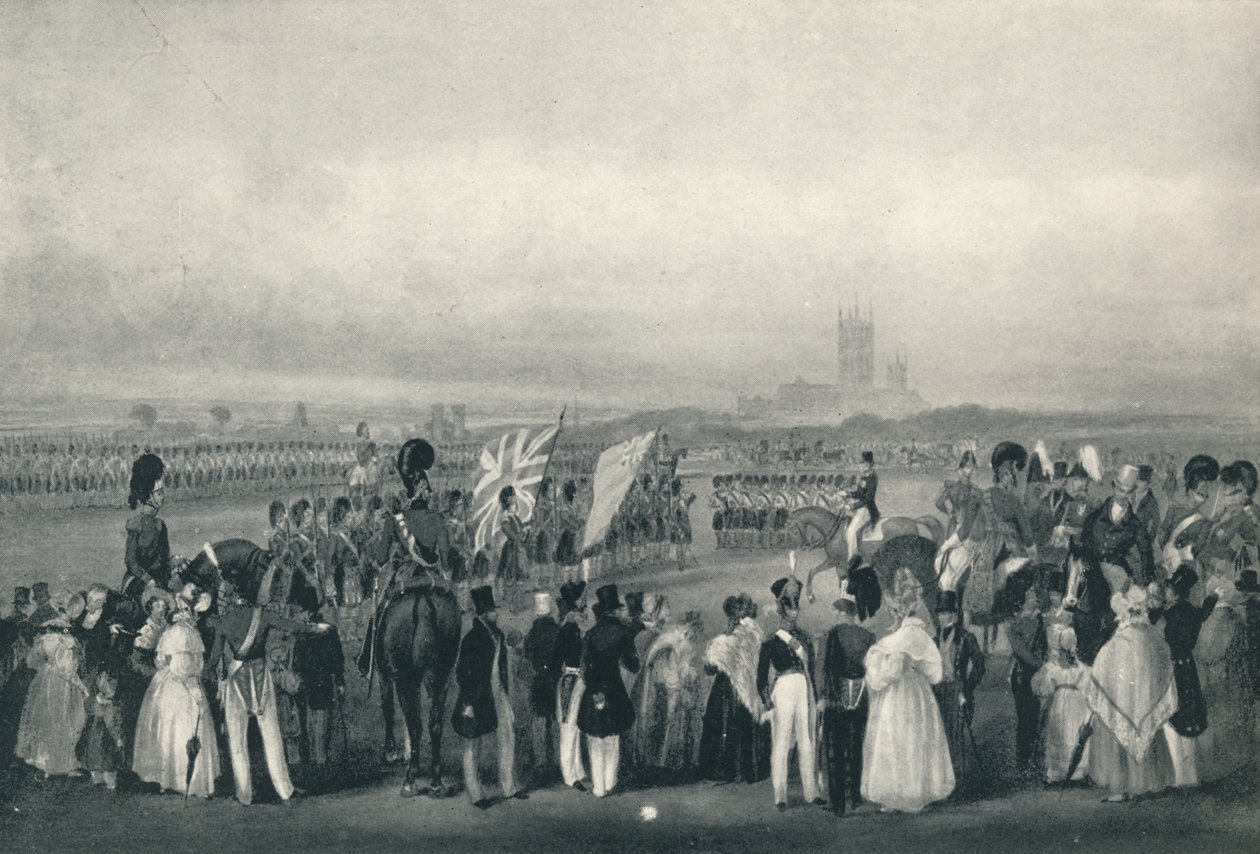 Nieuwe kleuren presenteren aan de 93e Highlanders, 7 oktober 1834, 1834, 1909 door Unbekannt