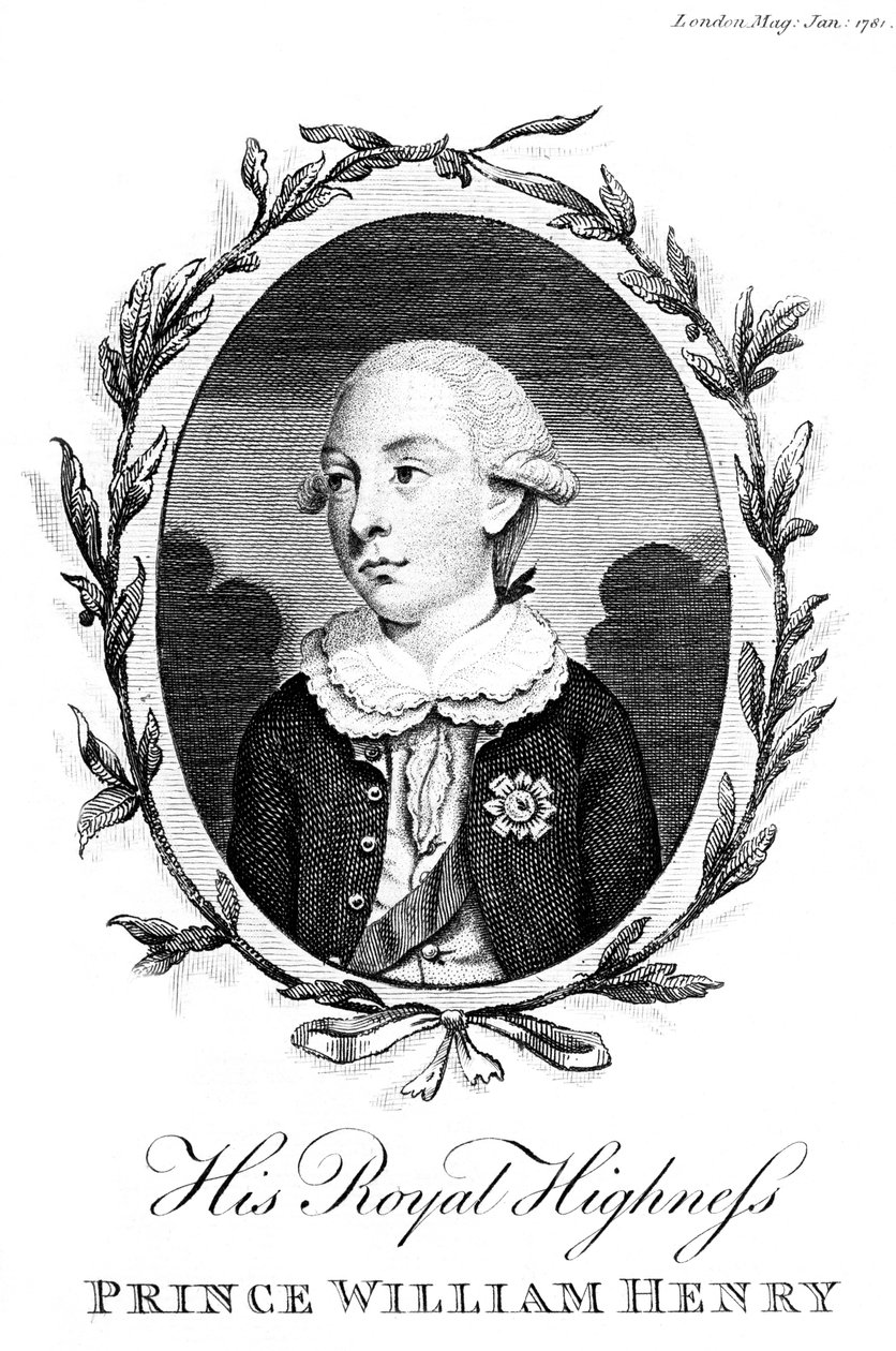 Prins William Henry, derde zoon van George III, 1781 door Unbekannt
