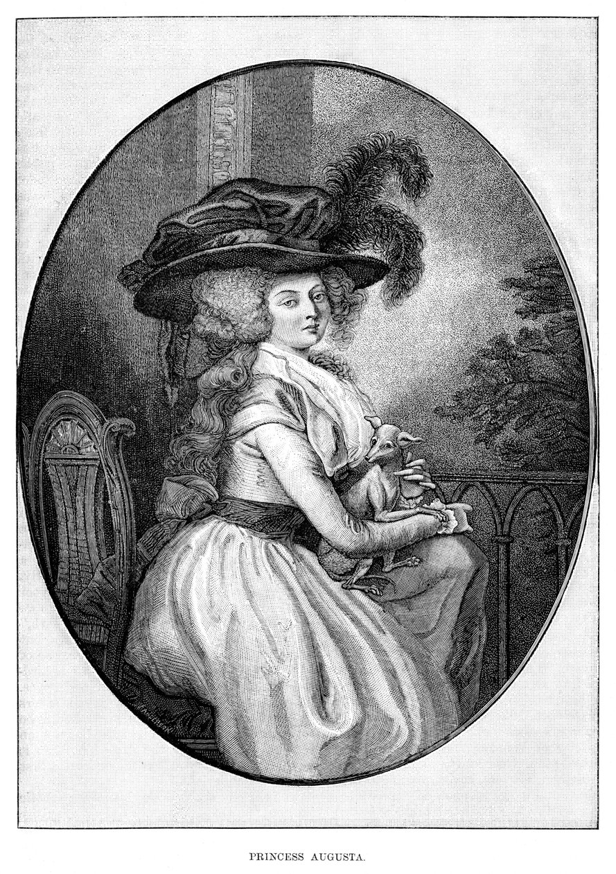 Prinses Augusta, tweede dochter van George III, 19e eeuw door Unbekannt