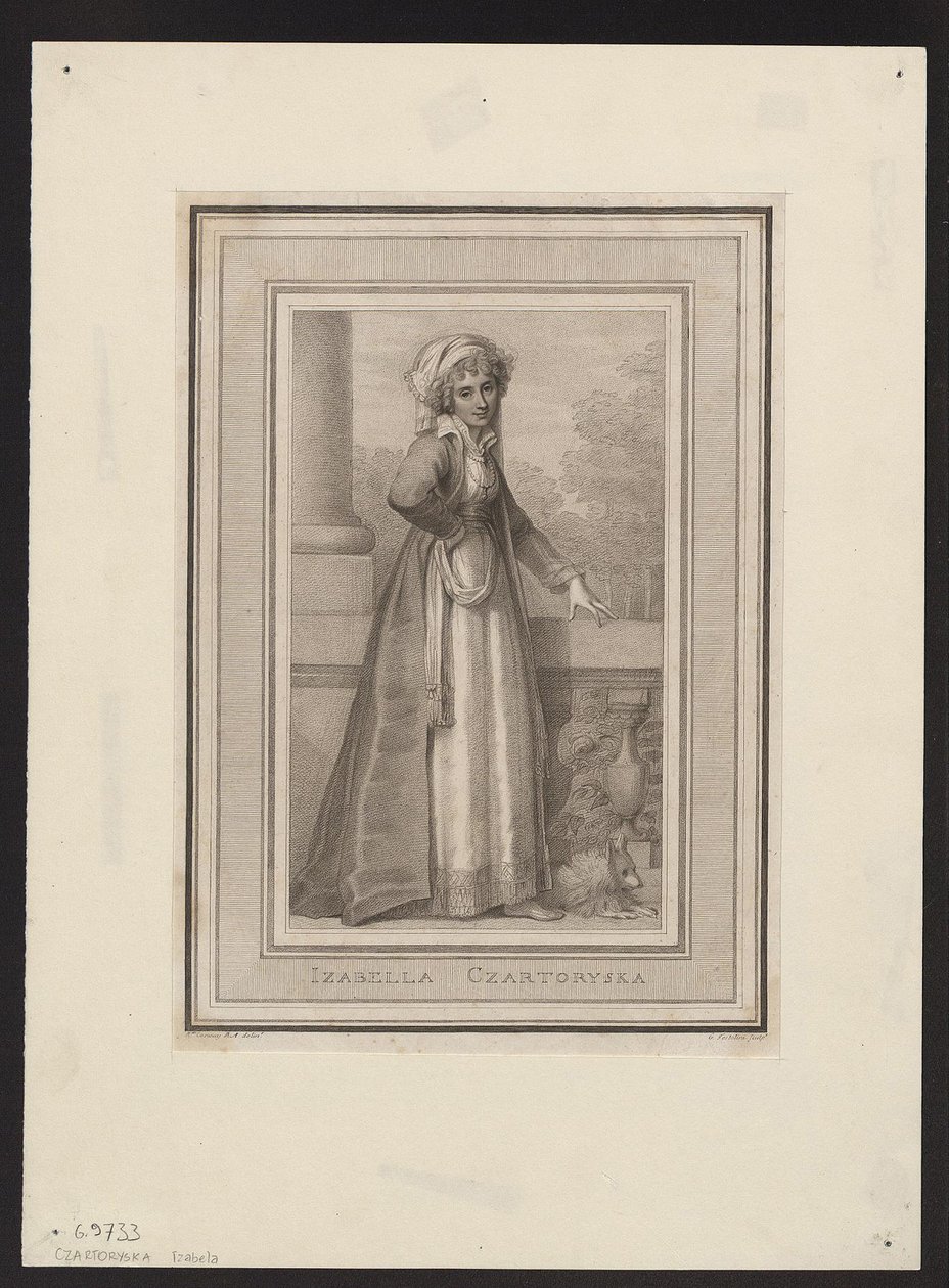 Prinses Izabela Czartoryska, geboren Gravin Fleming 1746-1835, 18e eeuw door Unbekannt