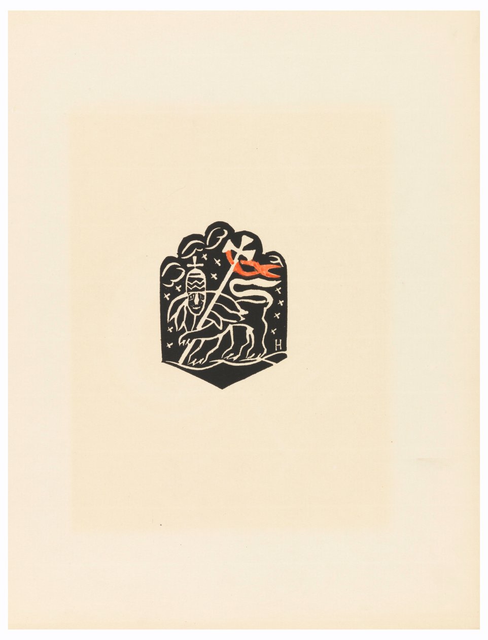 Print, Vignet, Plaat X, Ethiopië, cili Christos, Madonna en Heiligen, zoals ik ze zag in illuminaties van oude Ethiopische codices Portfolio, 1920 door Unbekannt