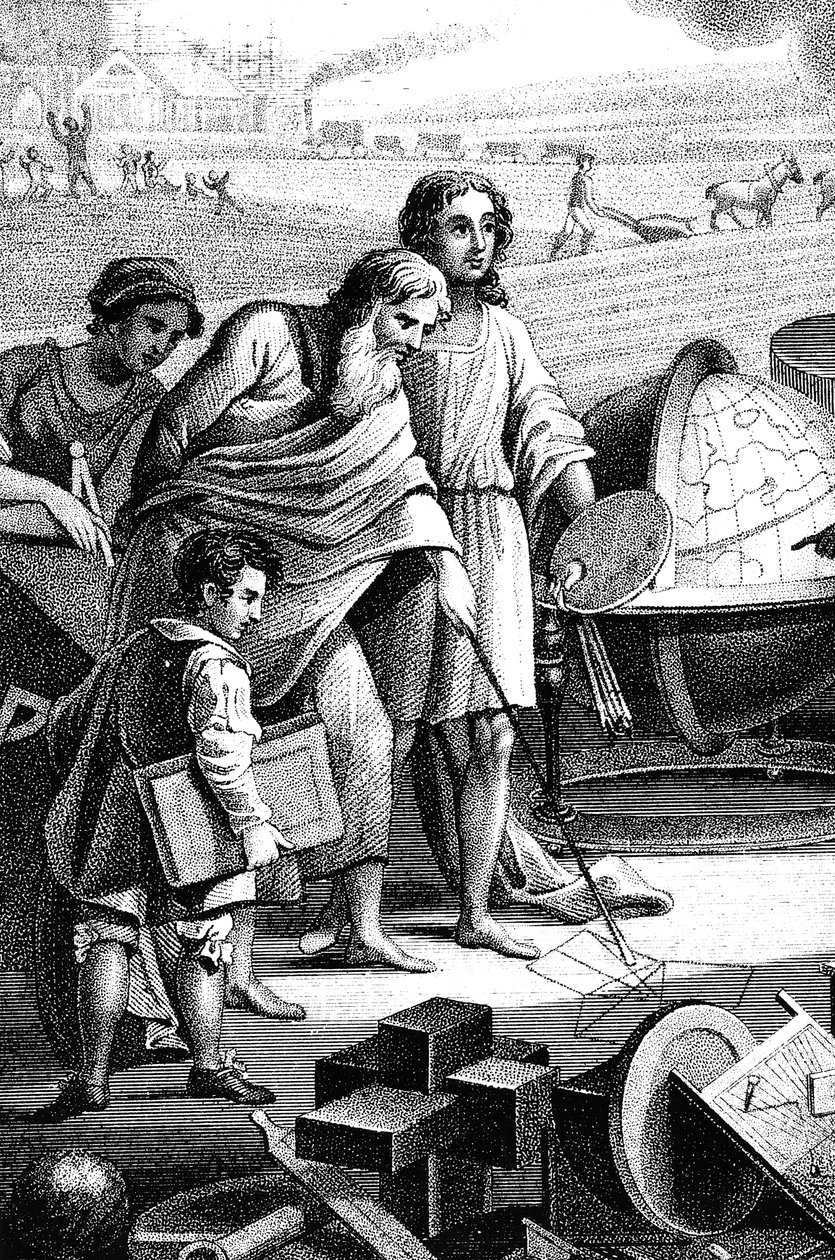 Pythagoras, oude Griekse wiskundige en filosoof door Unbekannt