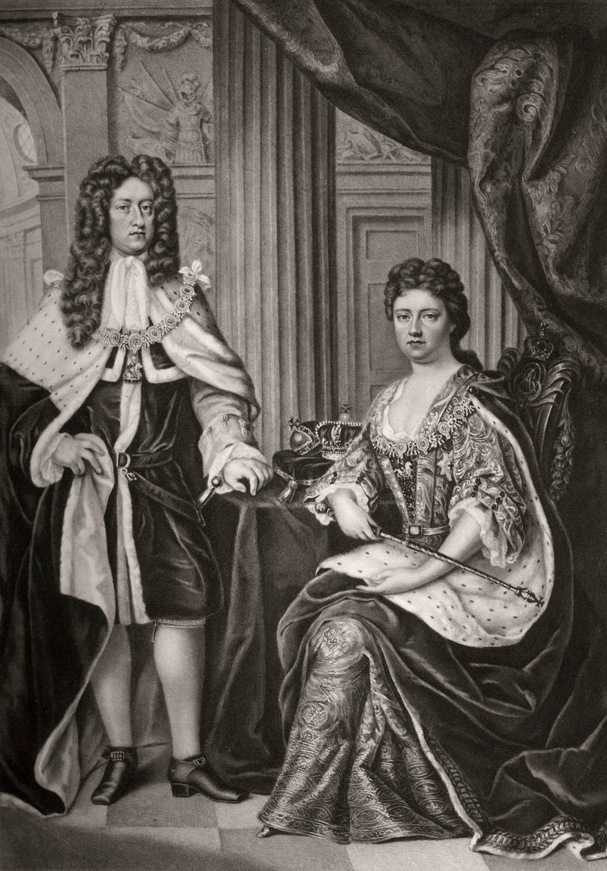Koningin Anne en Prins George van Denemarken, late 17e of vroege 18e eeuw 1906 door Unbekannt