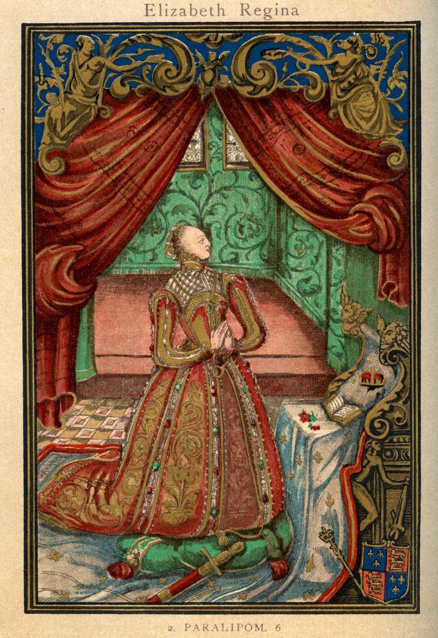 Koningin Elizabeth I in gebed, 1569, 1893 door Unbekannt