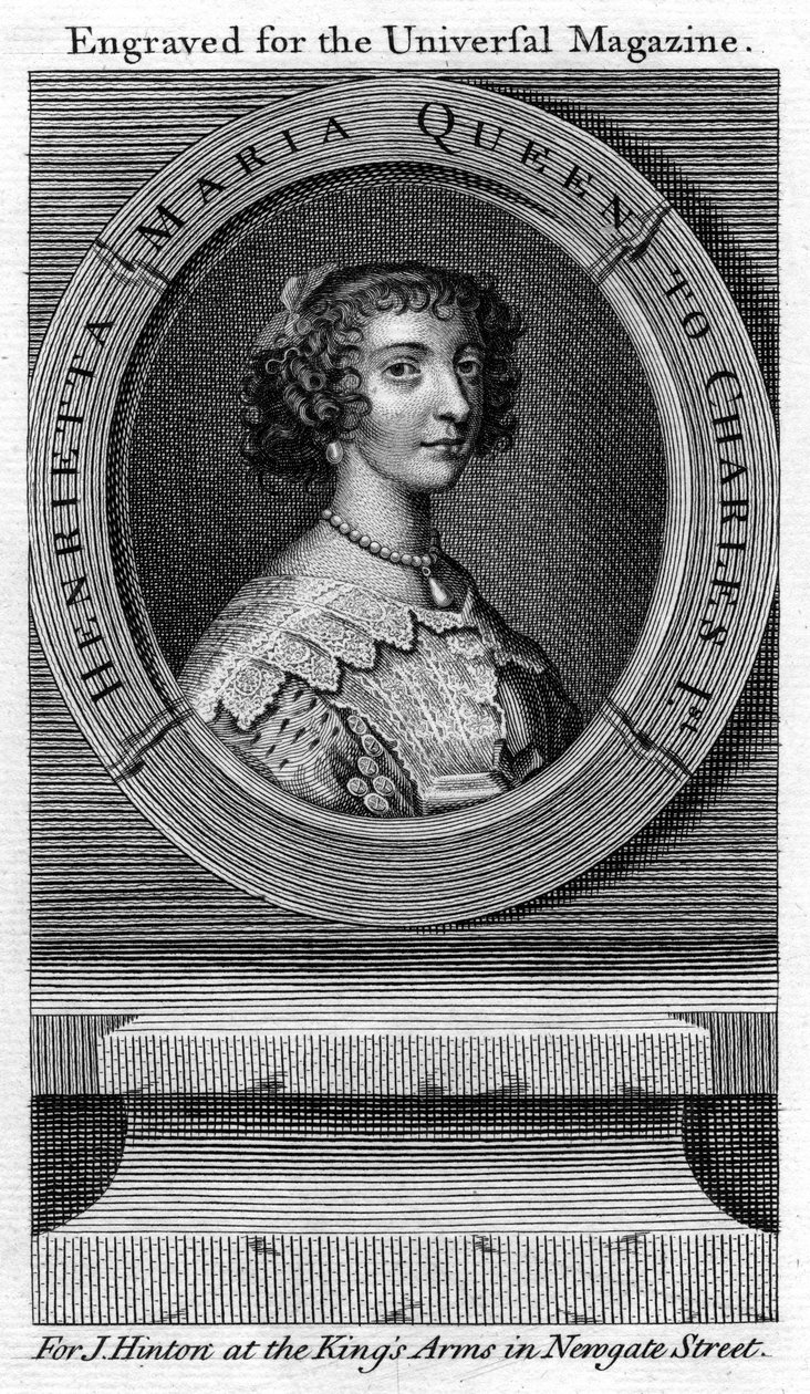 Koningin Henrietta Maria, koningin-gemalin van Karel I door Unbekannt
