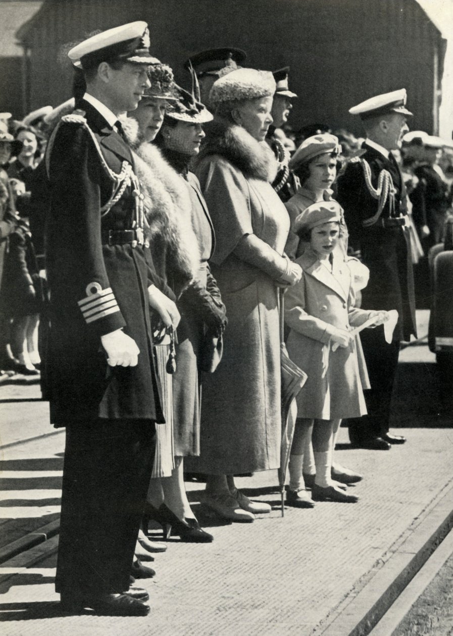 Koningin Mary vertrekt om Canada te bezoeken, 1939, 1951 door Unbekannt
