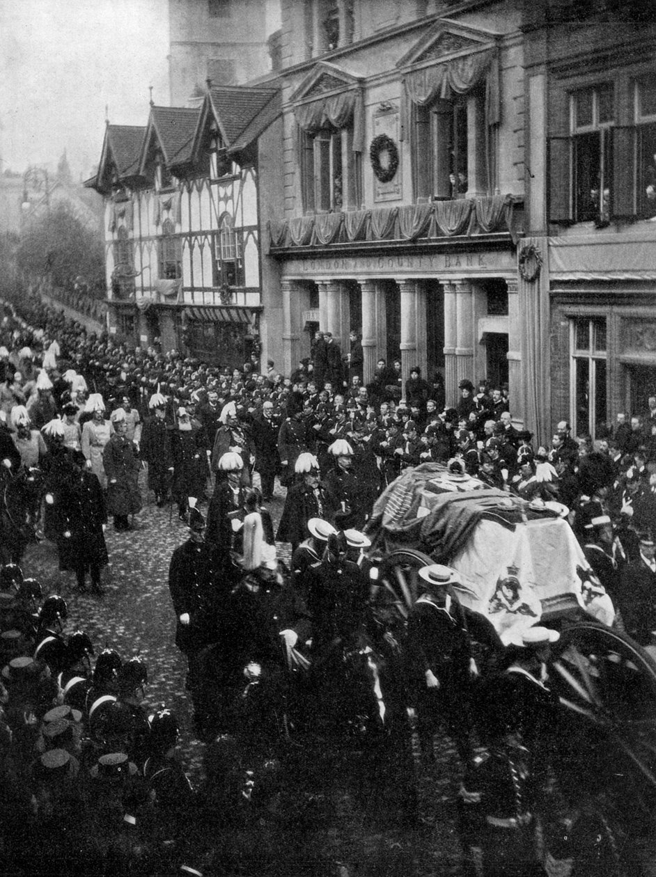 Begrafenisstoet van Koningin Victoria, 1901 door Unbekannt