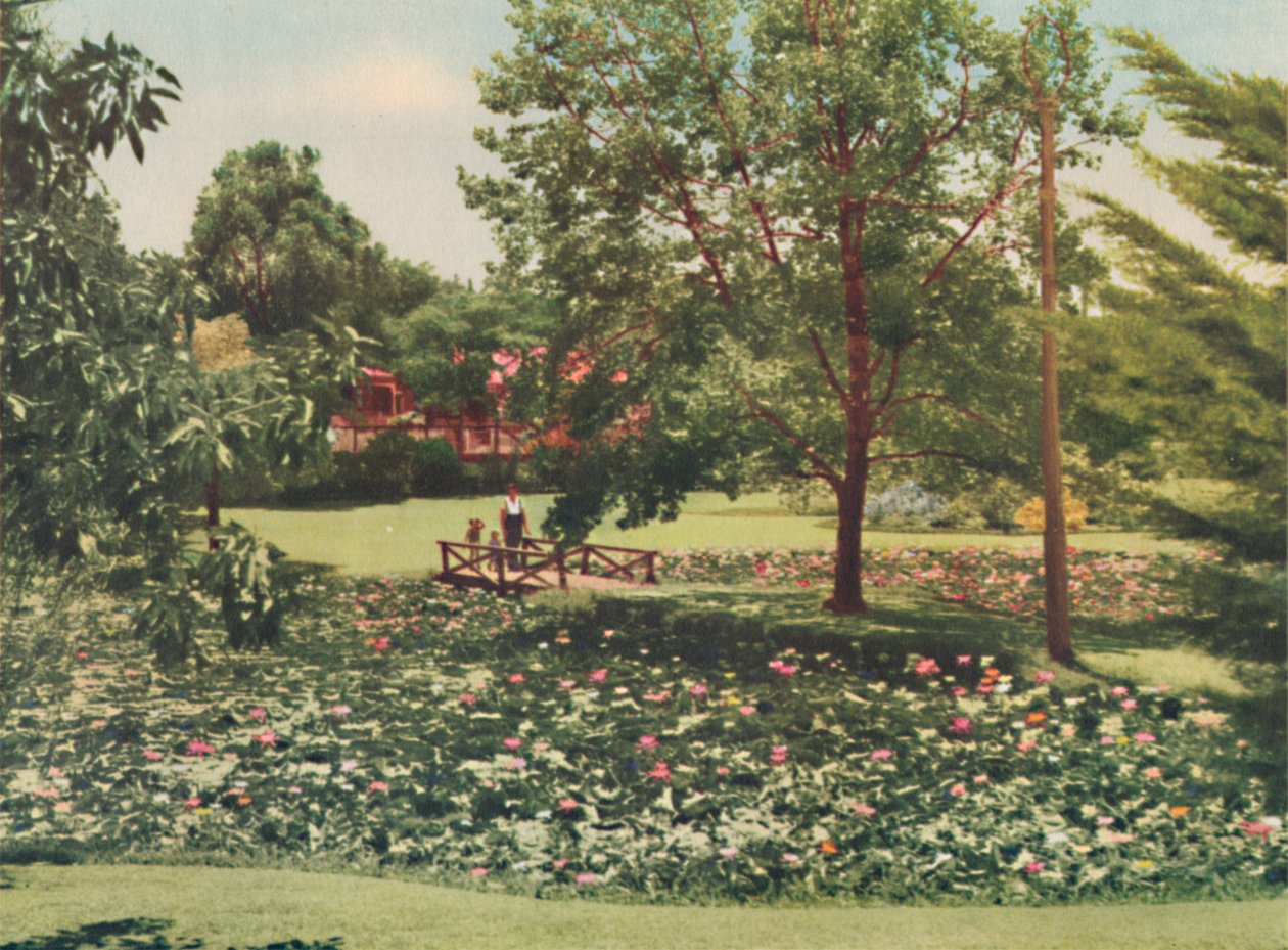 Queens Gardens door Unbekannt