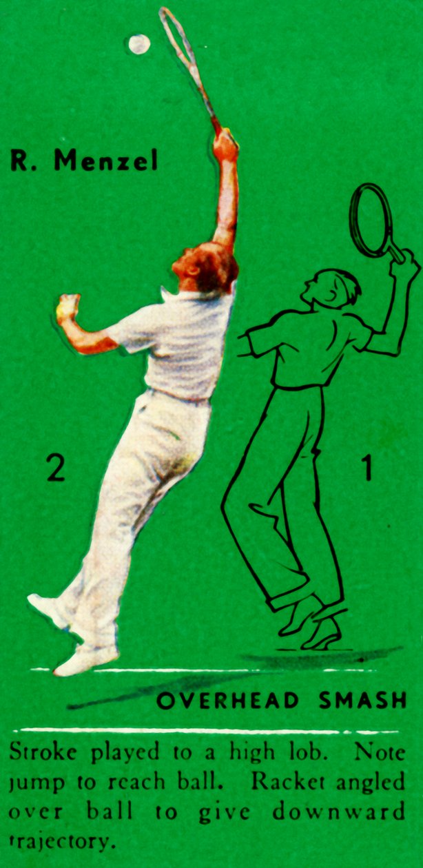 R. Menzel - Overhead Smash, c1935 door Unbekannt