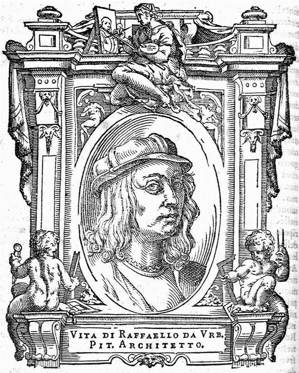 Raphael. Uit: Giorgio Vasari, Levens van de meest voortreffelijke Italiaanse schilders, beeldhouwers en architecten, 1568 door Unbekannt