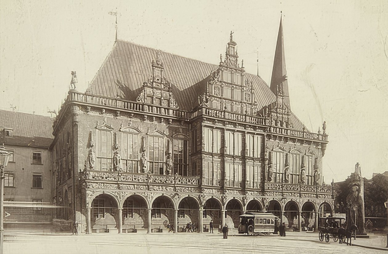 Stadhuis in Bremen door Unbekannt