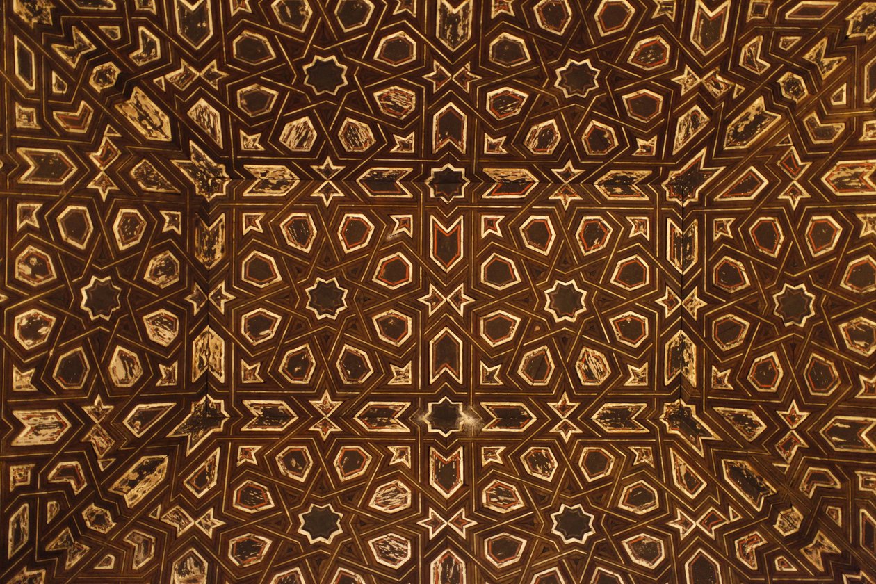 Real Alcazar de Sevilla - plafonddecoratie Sevilla Spanje door Unbekannt