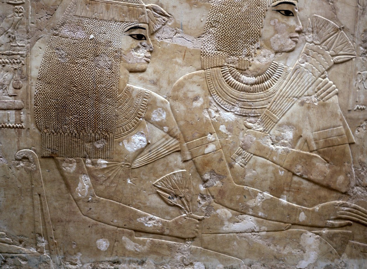 Reliëf van het graf van Ramose, Luxor, Egypte door Unbekannt