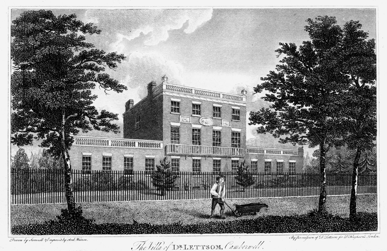 Woning van John Coakley Lettsom, Camberwell, Londen door Unbekannt