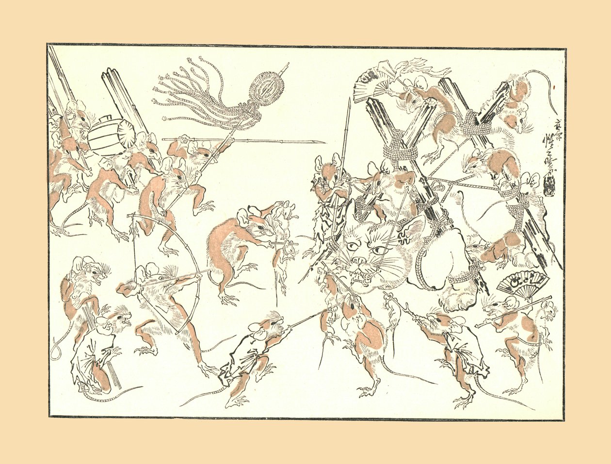 Vergelding, de ratten en de kat, 1878, 1886 door Unbekannt