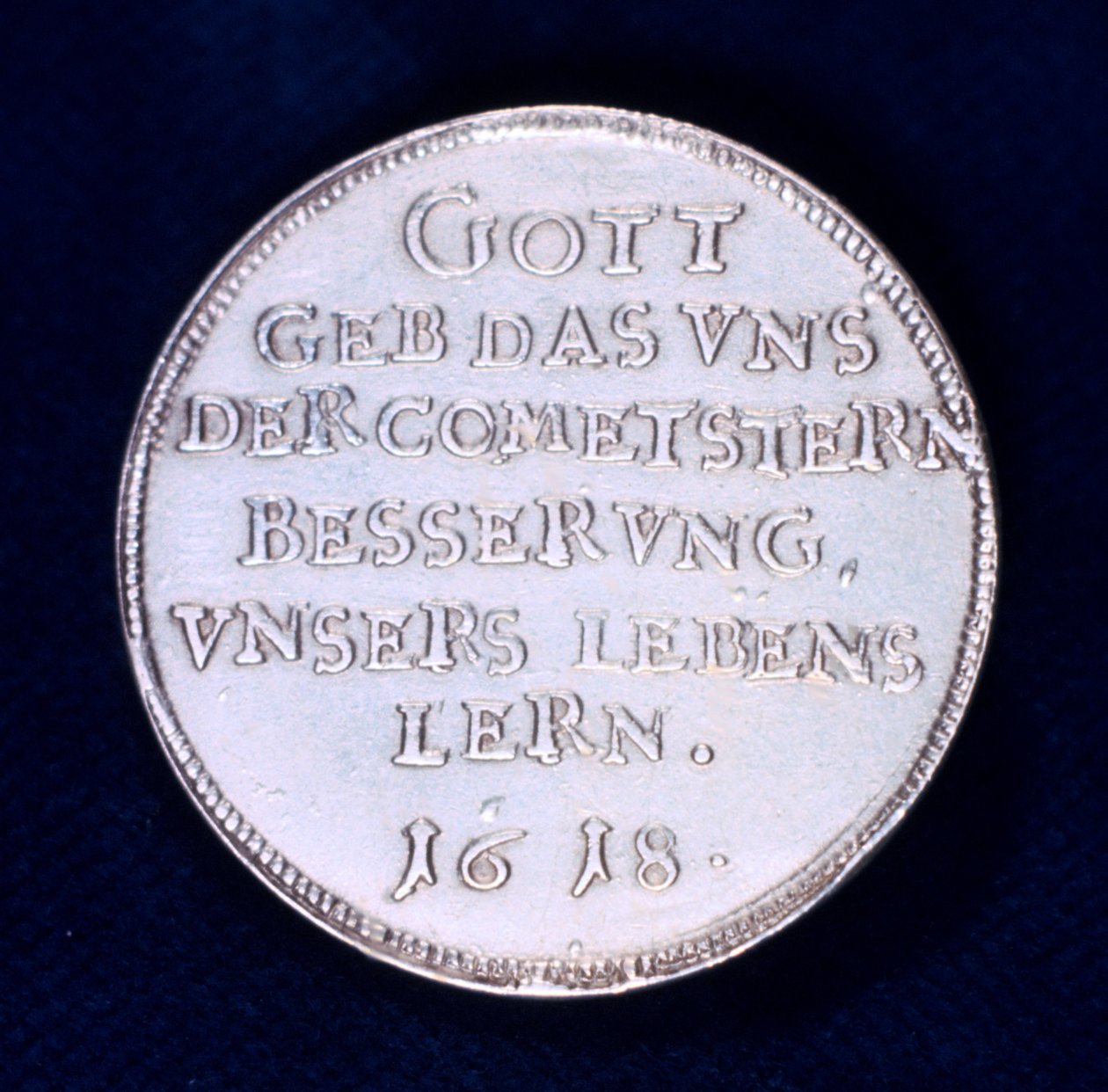 Keerzijde van een medaille ter herdenking van de briljante komeet van november 1618 door Unbekannt