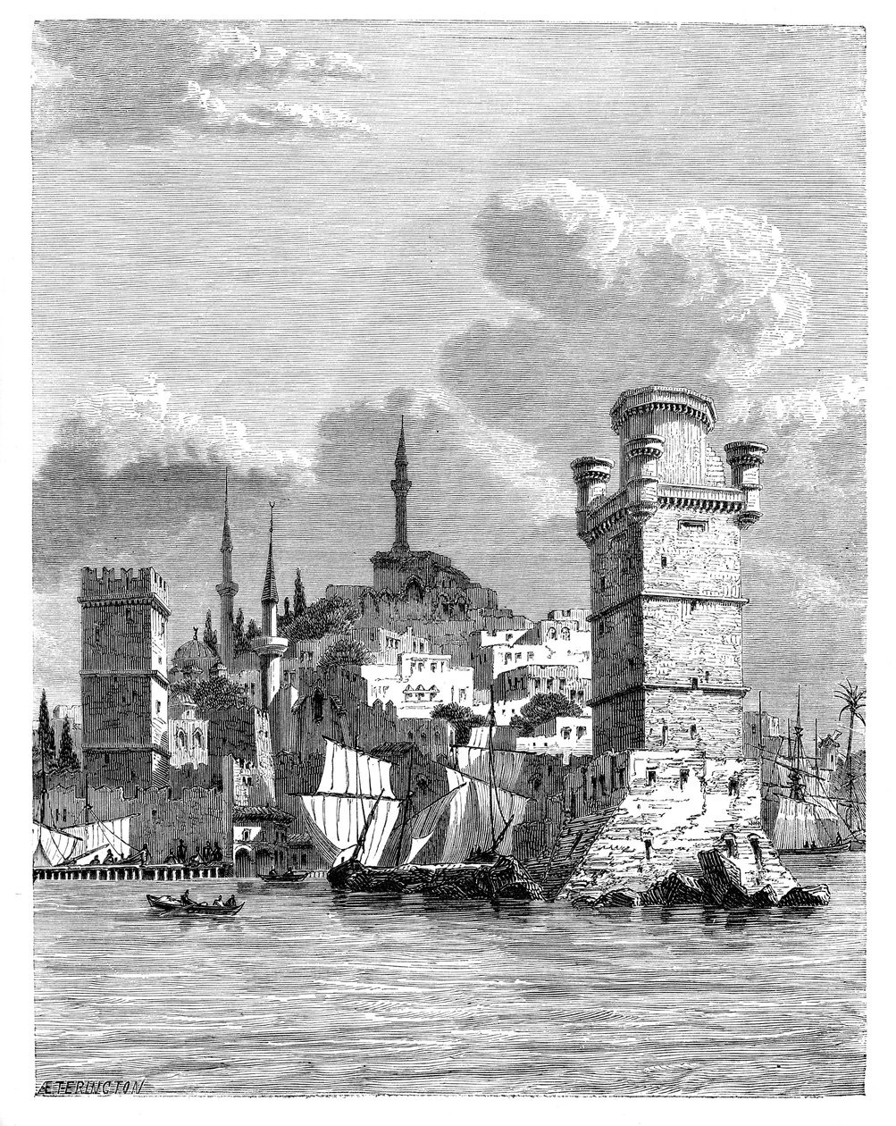 Rhodos, Griekenland, 1895 door Unbekannt