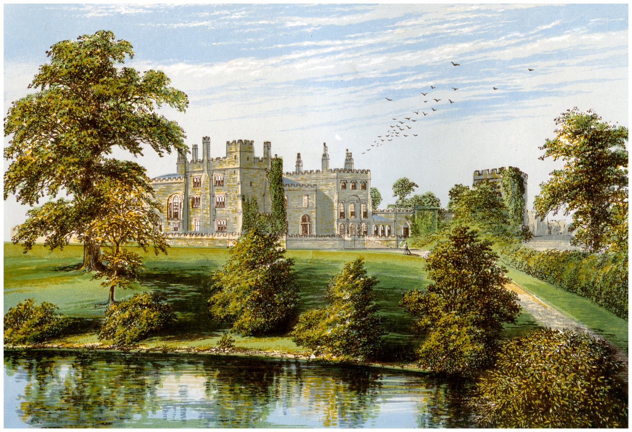 Ripley Castle, Yorkshire, huis van Baronet Ingilby, ca. 1880 door Unbekannt