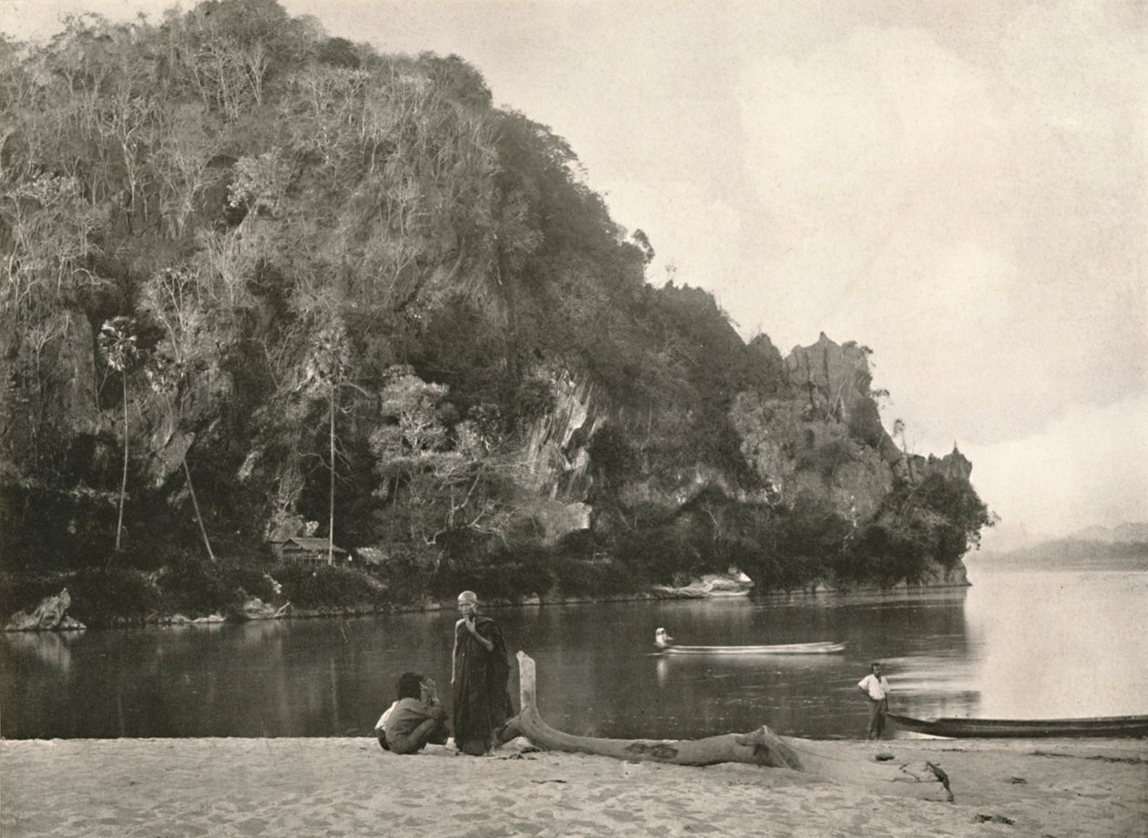 Rivierscène - De Tweede Kloof, nabij Bhamo, 1900 door Unbekannt