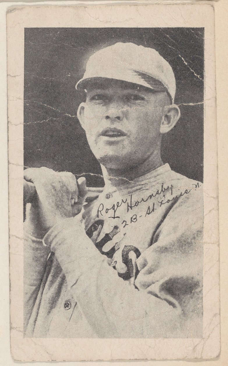 Rogers Hornsby, 2 B - St. Louis N., van honkbalstripkaarten W575-2 door Unbekannt