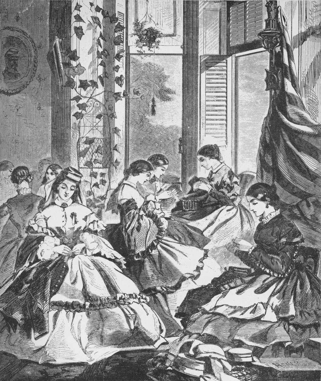 Rol van vrouwen in de oorlog, 1861, 1938 door Unbekannt