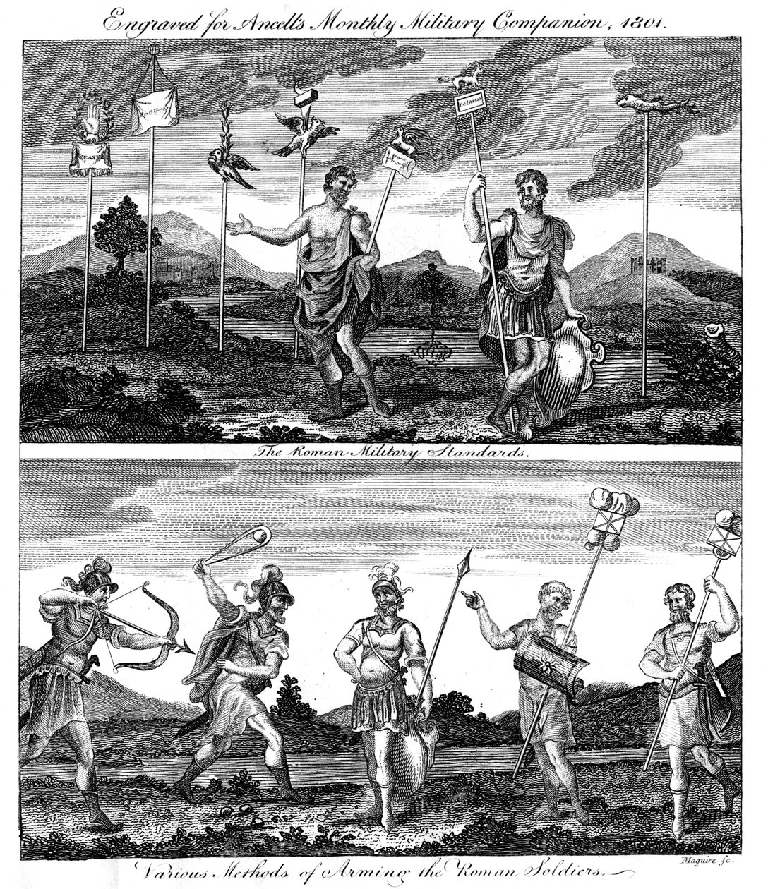 Romeinse soldaten, 1801 door Unbekannt