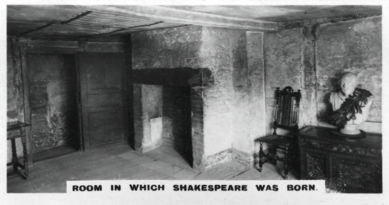 Kamer waarin Shakespeare werd geboren, ca. 1920s door Unbekannt