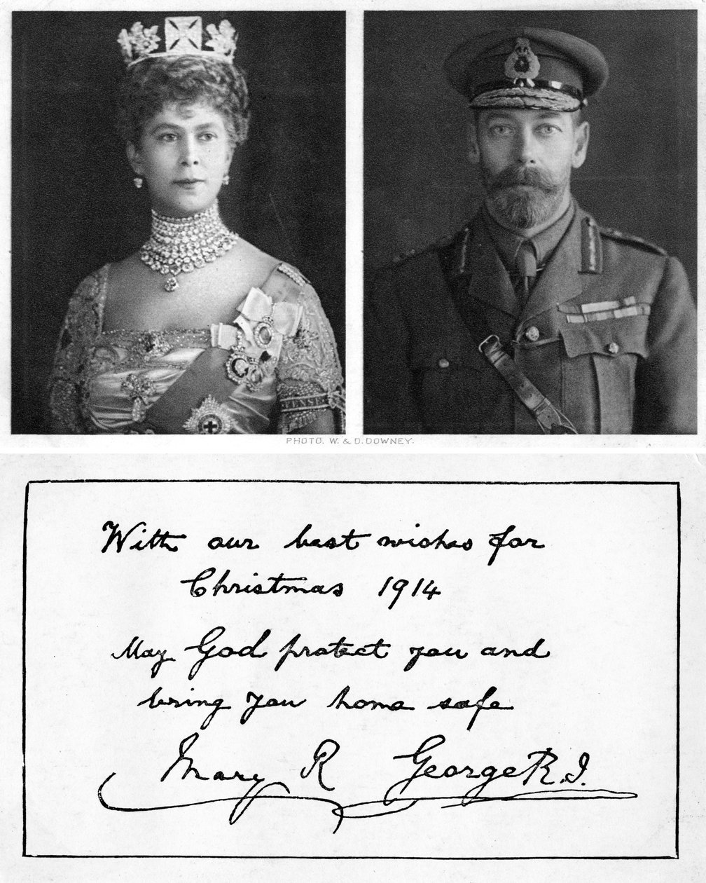 Koninklijke kerstgroetkaart aan de Britse troepen, 1914 door Unbekannt