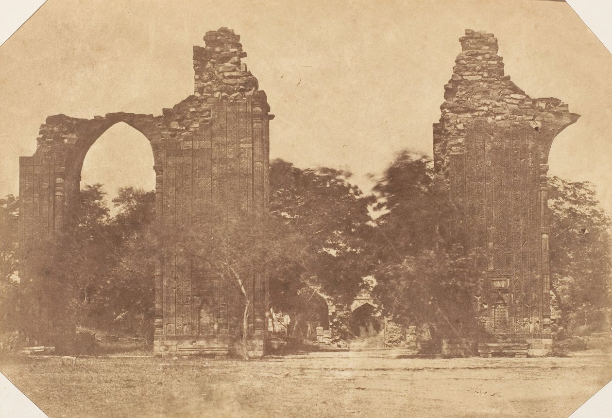 Ruïnes in Oud Delhi, 1850s door Unbekannt