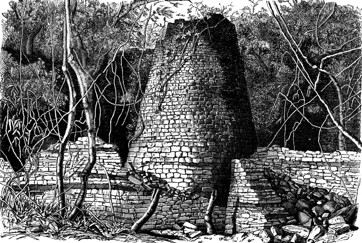 Ruïnes van Groot Zimbabwe, Afrika, 1892 door Unbekannt