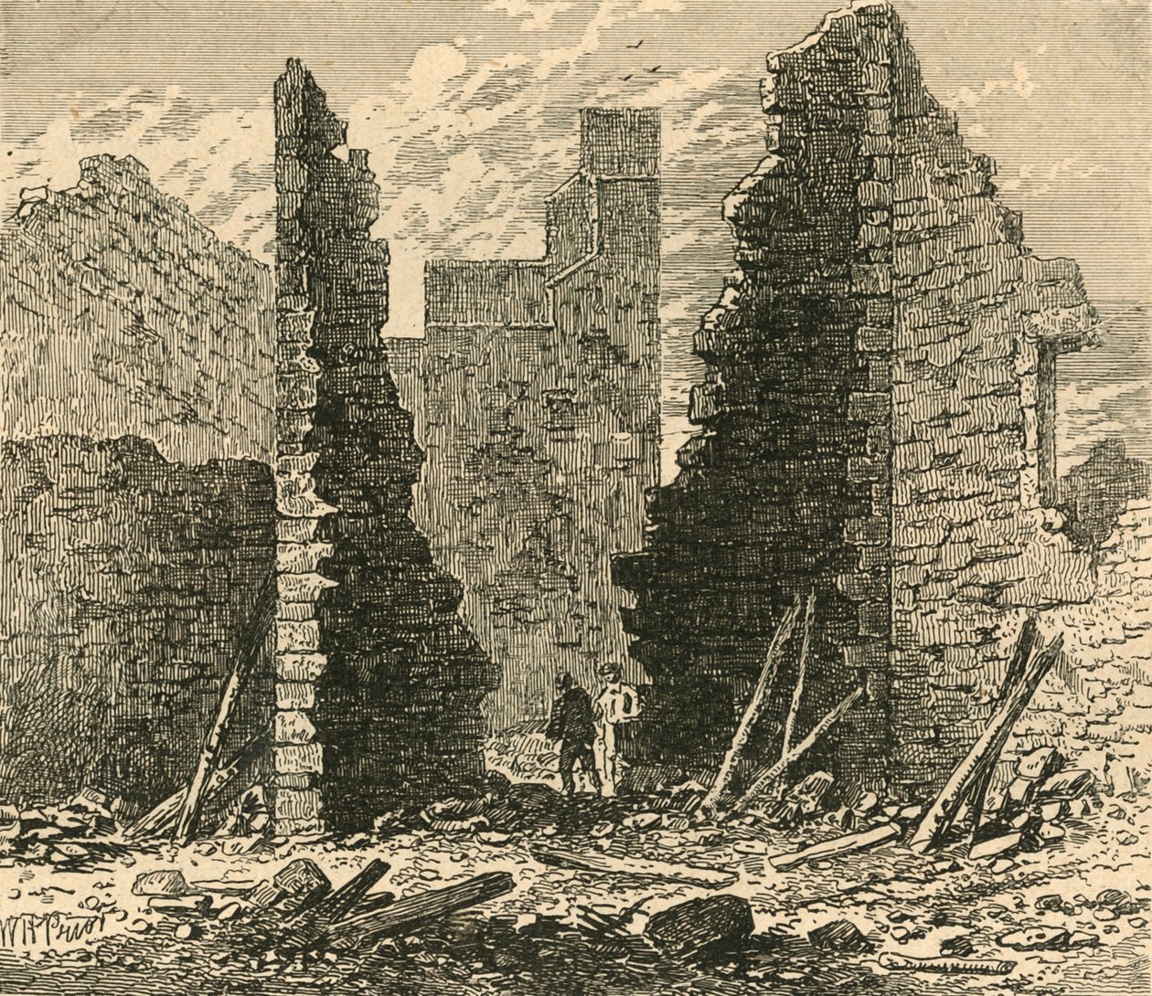 Ruïnes van de Barbican op Ludgate Hill, 1792 door Unbekannt