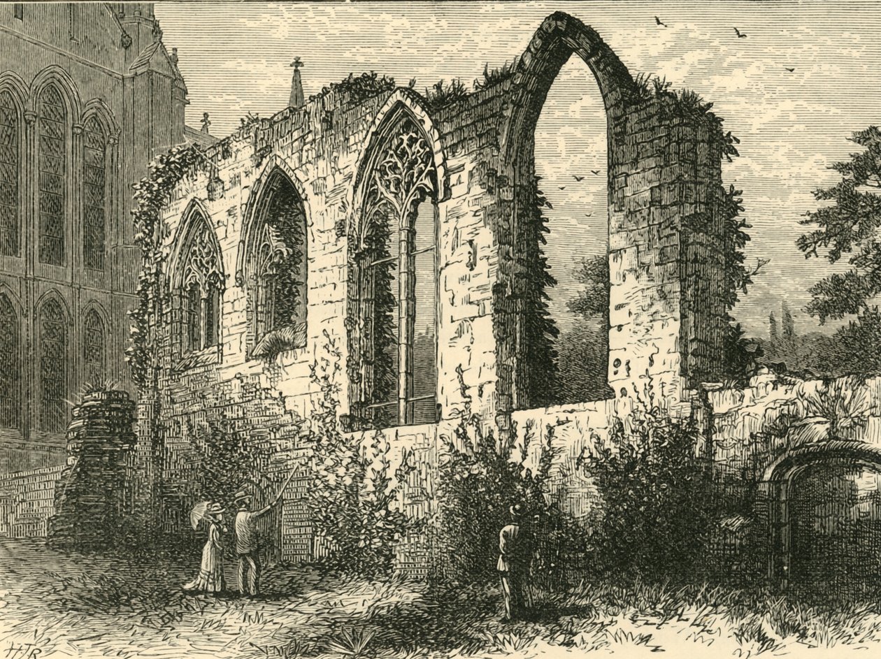 Ruïnes van de Guesten Hall, 1898 door Unbekannt