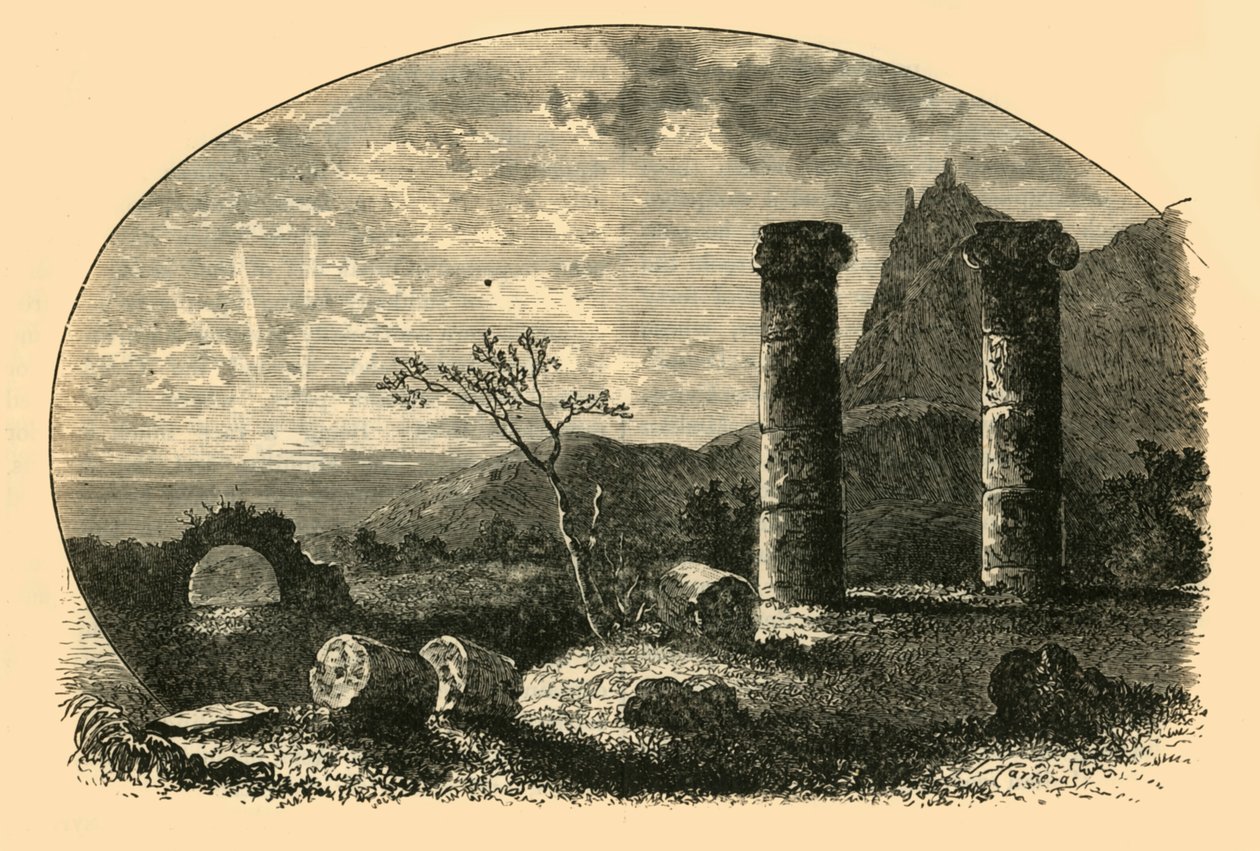 Ruïnes van de Tempel van Cybele in Sardis door Unbekannt