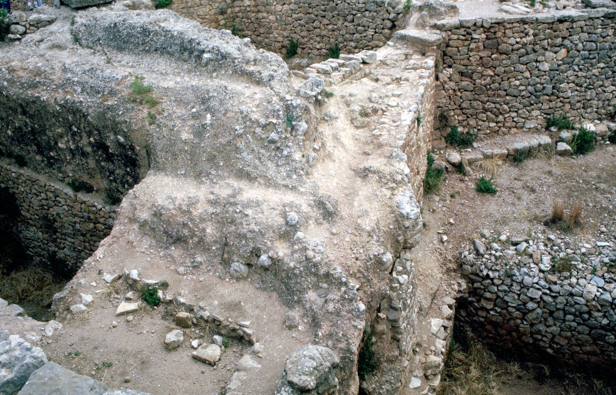 Ruïnes van de prehistorische Griekse stad Mycene door Unbekannt