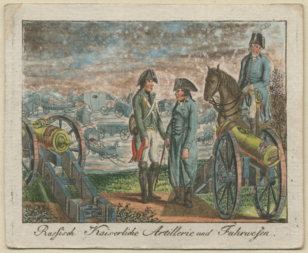 Russische Keizerlijke Artillerieploeg, 1799 door Unbekannt