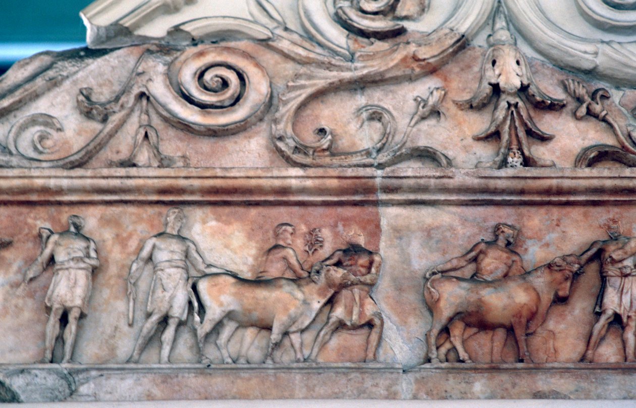Offerscène op de Ara Pacis, Rome door Unbekannt