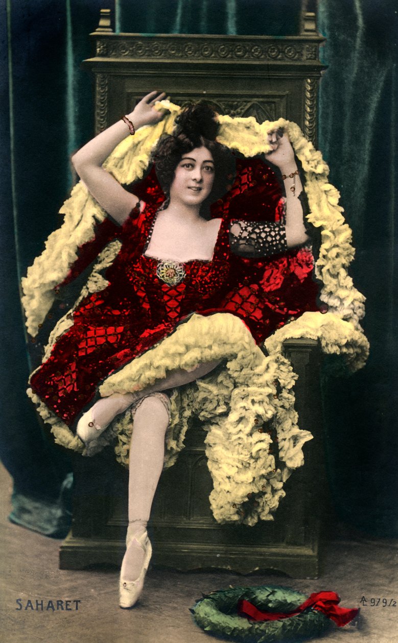 Saharet 1879-1942, Australische music hall artiest, begin 20e eeuw door Unbekannt