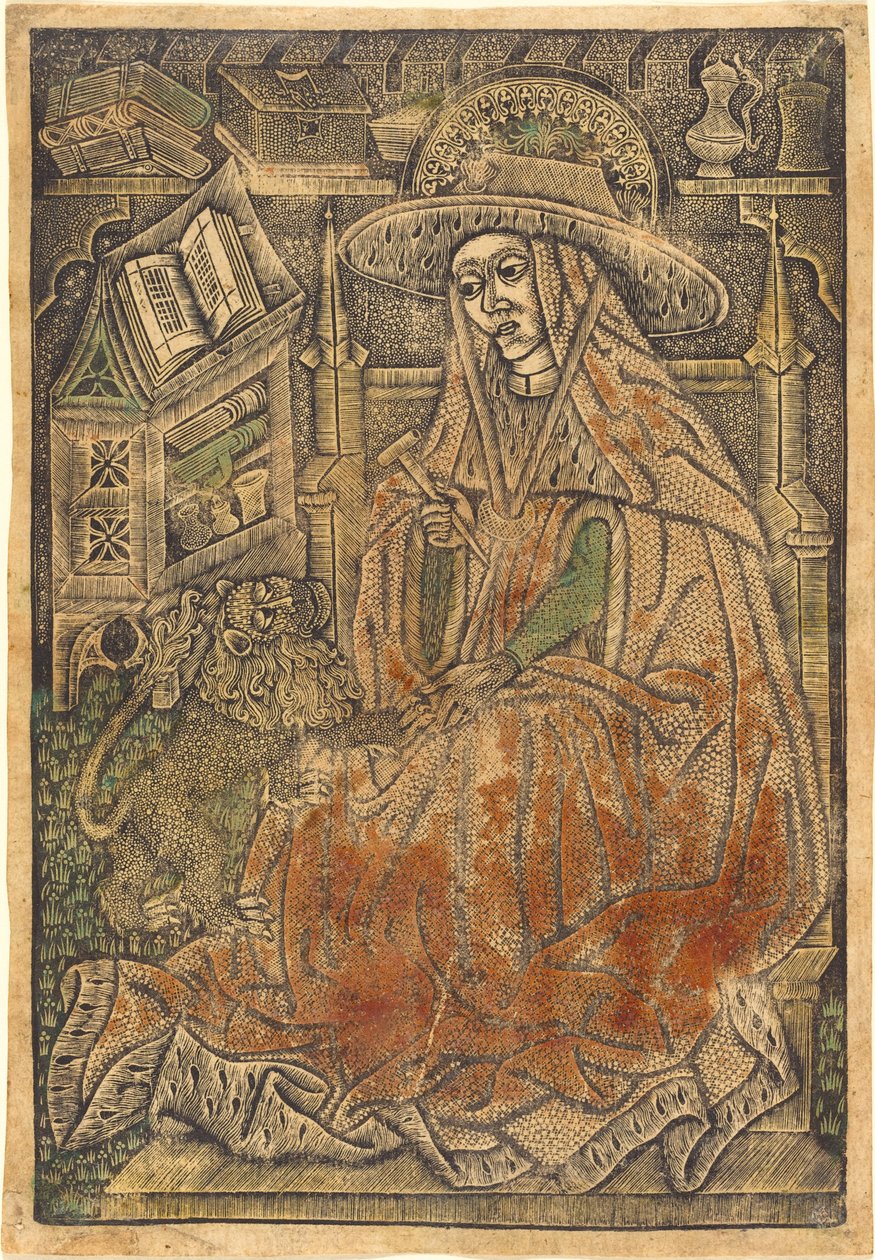 Sint Hiëronymus in Zijn Studie, 1460-1470 door Unbekannt