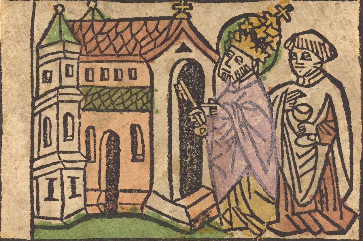 Heilige Petrus als stichter van de kerk door Unbekannt