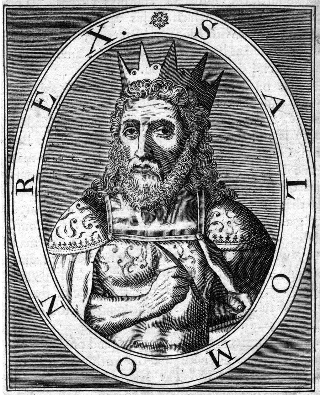 Salomon Rex. Portret van koning Salomo door Unbekannt