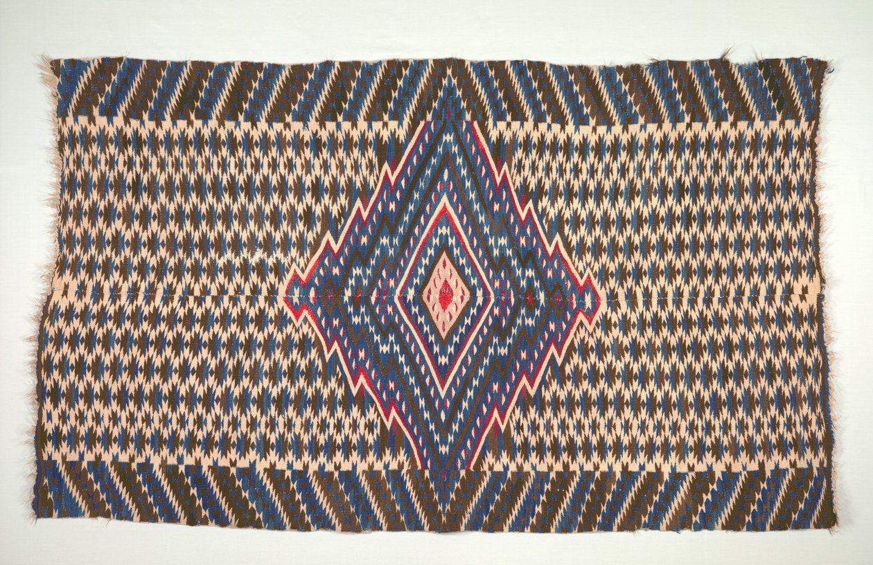 Saltillo-stijl deken Sarape, ca. 1860-1875 door Unbekannt