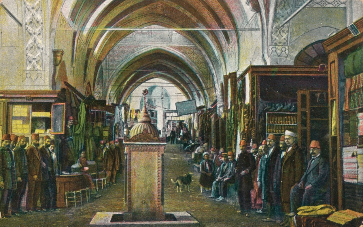 Salut de Constantinople - De Grote Bazaar, ca. 1900 door Unbekannt
