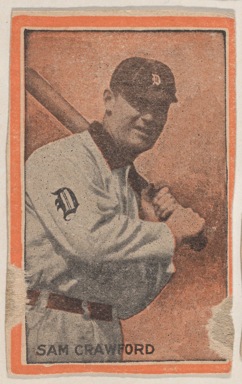 Sam Crawford, uit de Baseball Players set W500 Orange Borders, 1910 door Unbekannt