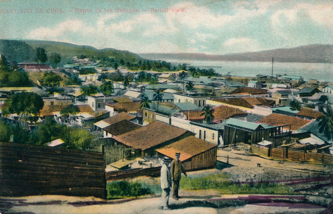 Santiago De Cuba. - Barrio de los Gailegos. - Gedeeltelijk uitzicht, circa 1910 door Unbekannt