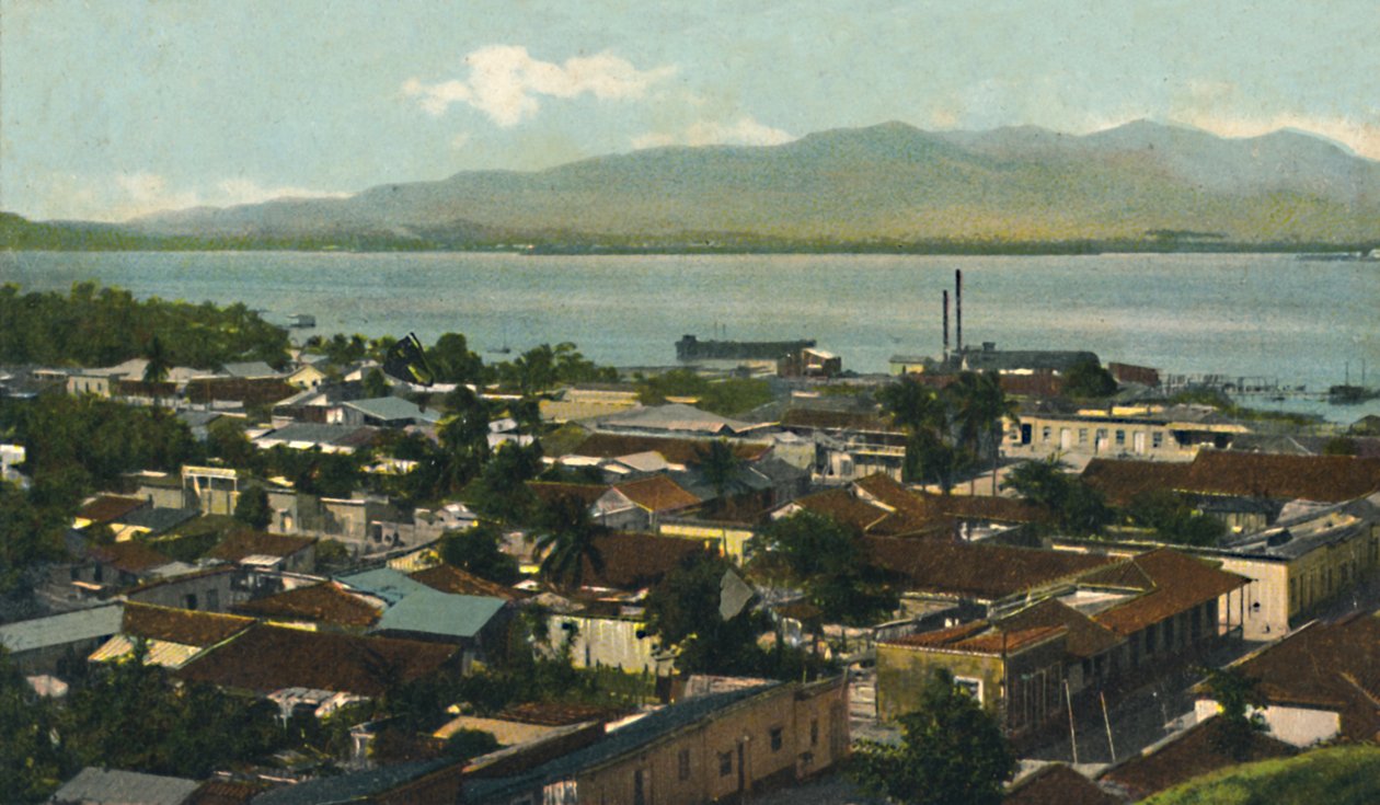 Santiago de Cuba. Vista parcial, c1910 door Unbekannt