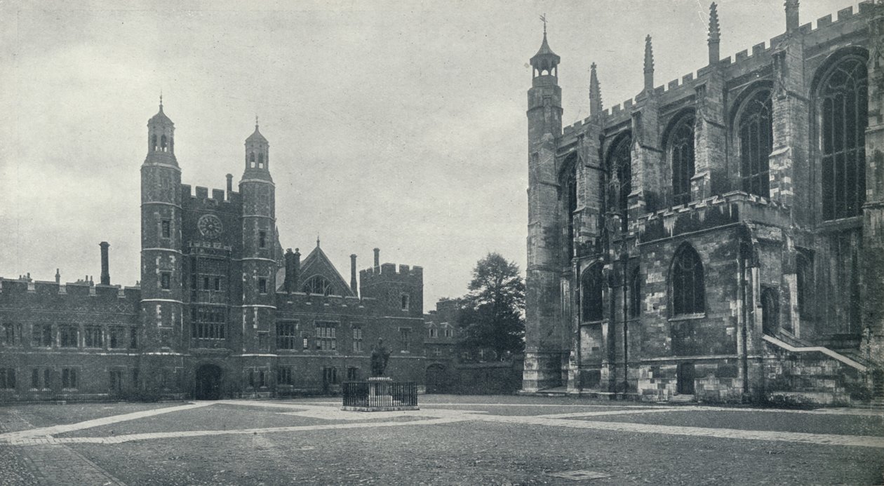 Schoolplein en kapel, 1926 door Unbekannt
